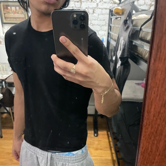 pinup staple tee in black 2 available both size small both black - Picture 3 of 3